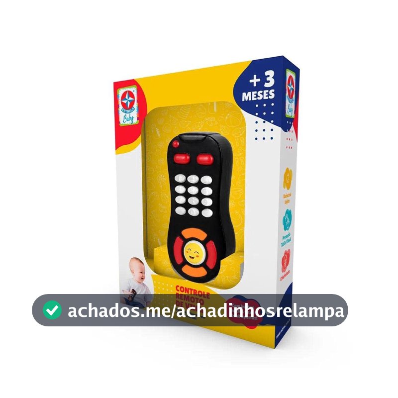 Brinquedos Estrela, Controle Remoto Vinil, Multicolor