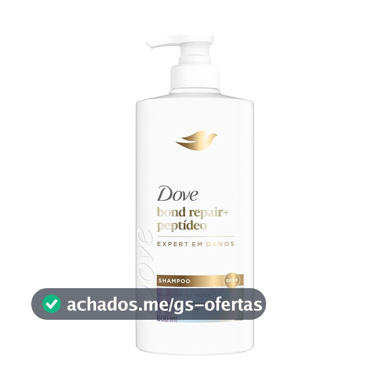 Dove Shampoo Bond Intense Repair + Peptídeo 600ml Pump