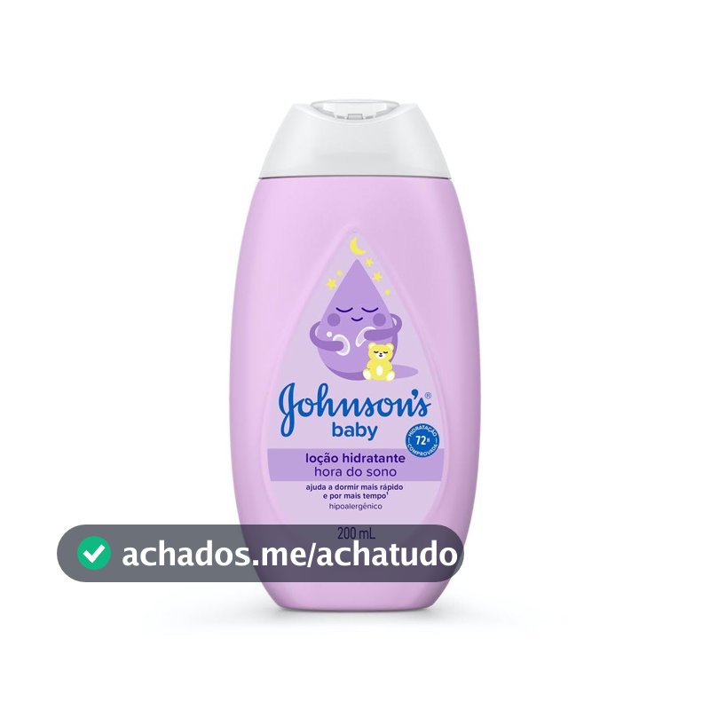 Loção Hidratante Corporal Johnson's Baby Hora do Sono, 200ml