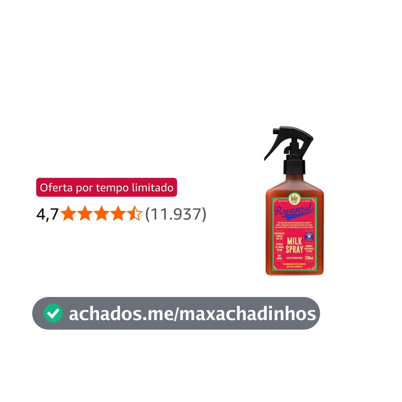 Rapunzel Milk Leave-in Spray 250ml , Lola Cosmetics
