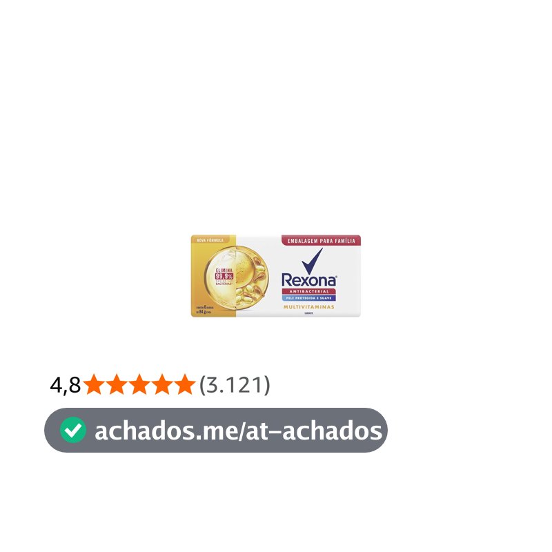Rexona Sabonete Em Barra Multivitaminas 84G 6 Barras
