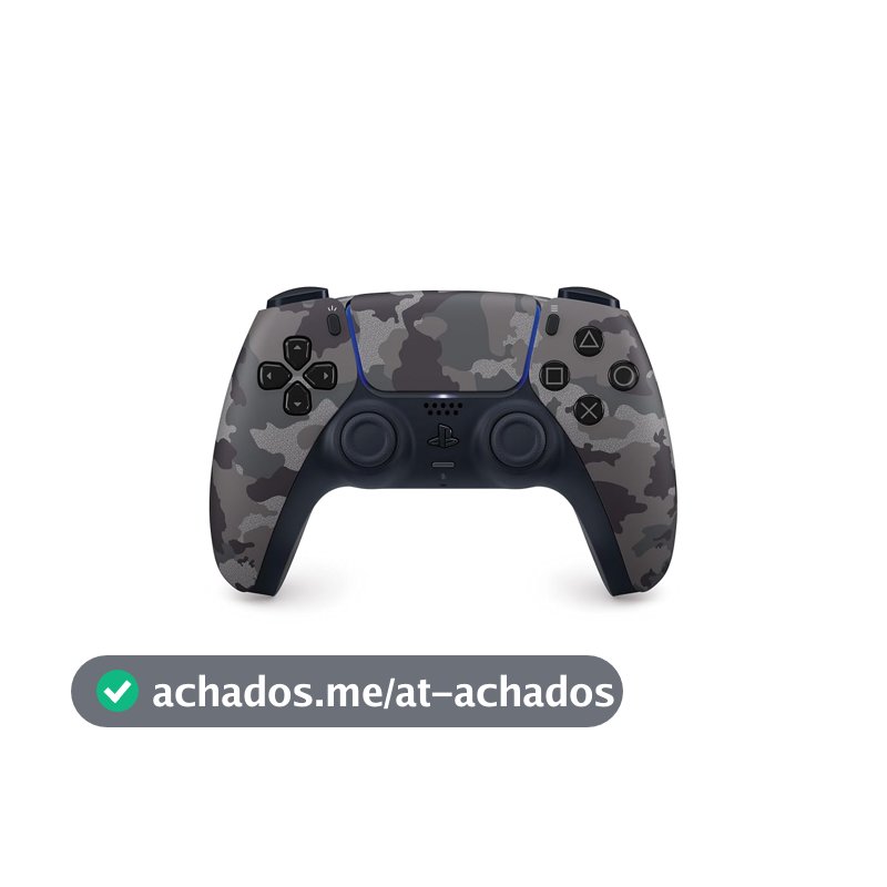 Controle sem fio PlayStation DualSense™ – Gray Camouflage