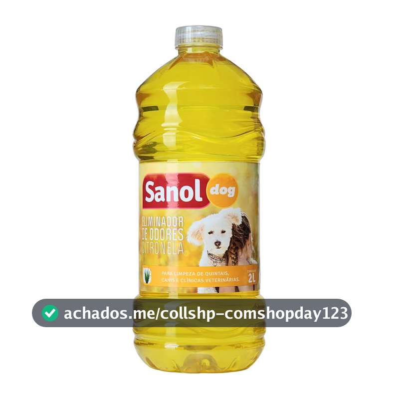 Eliminador de odores cães e gatos, Sanol Dog, Aroma Citronela, 2L