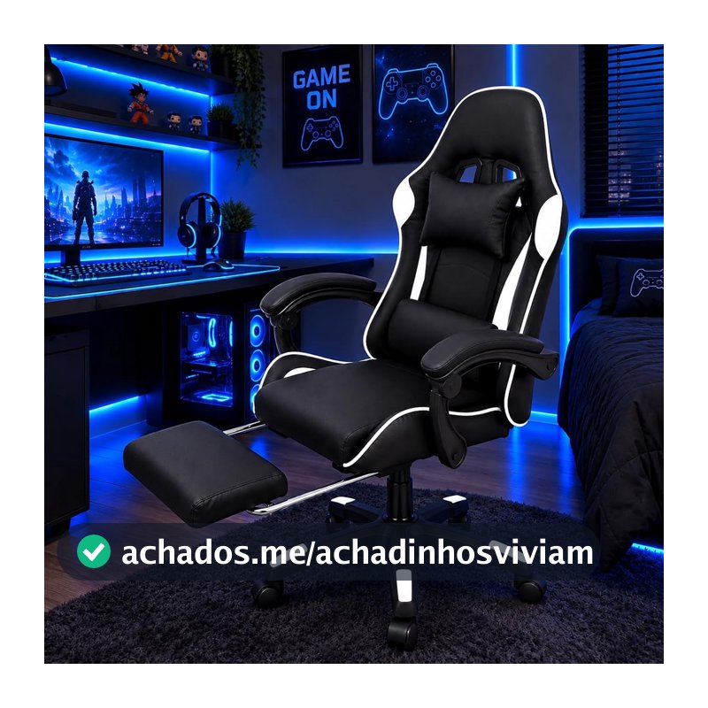 Cadeira Gamer Ergonômica Start Line Para Escritório + CX - Branca