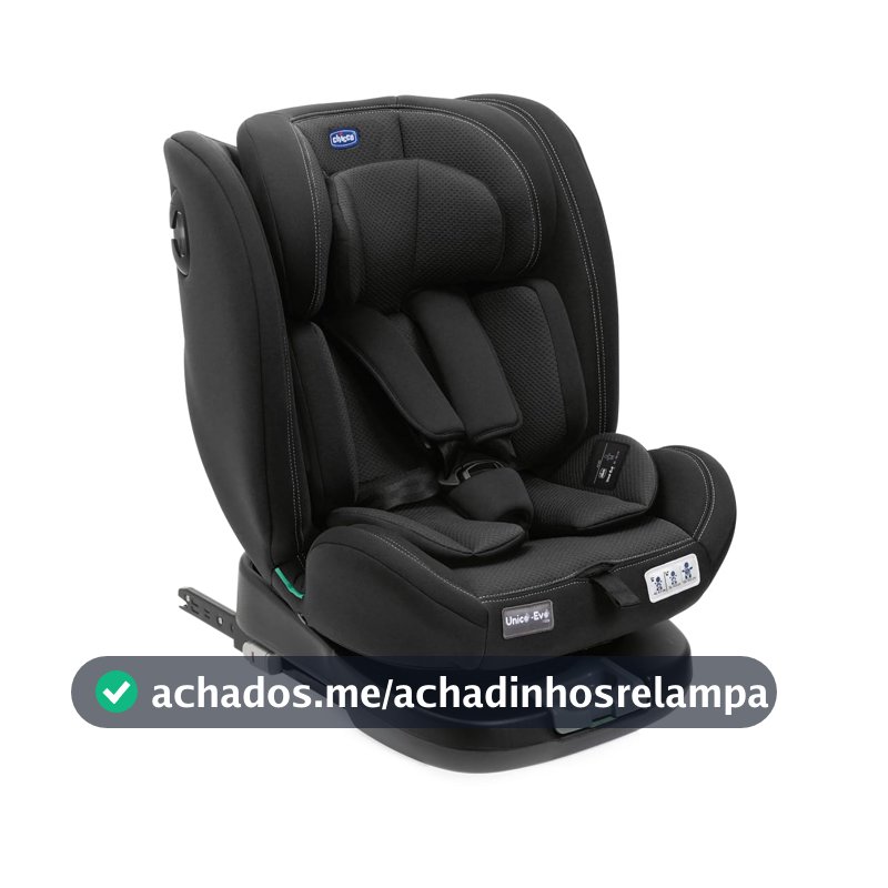 Cadeirinha Único Evo i-Size com Isofix e Top Tether 40–150cm Preto Chicco – 6087030950000