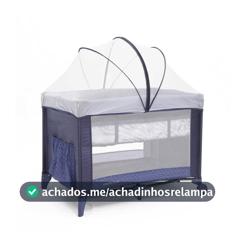 Cosco Kids, Berço Nanny, 0 a 18kg, Azul Rajado