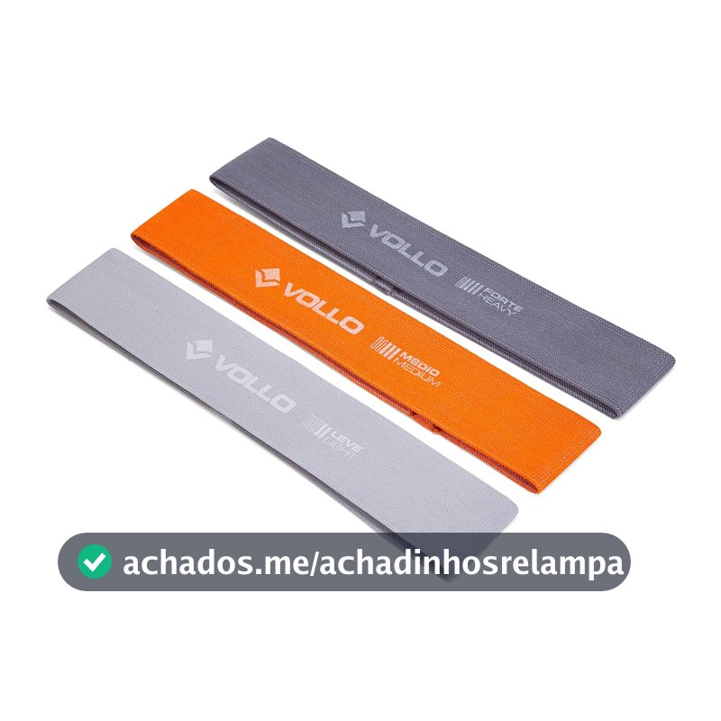 Vollo Kit 3 Mini Faixas de Exercício