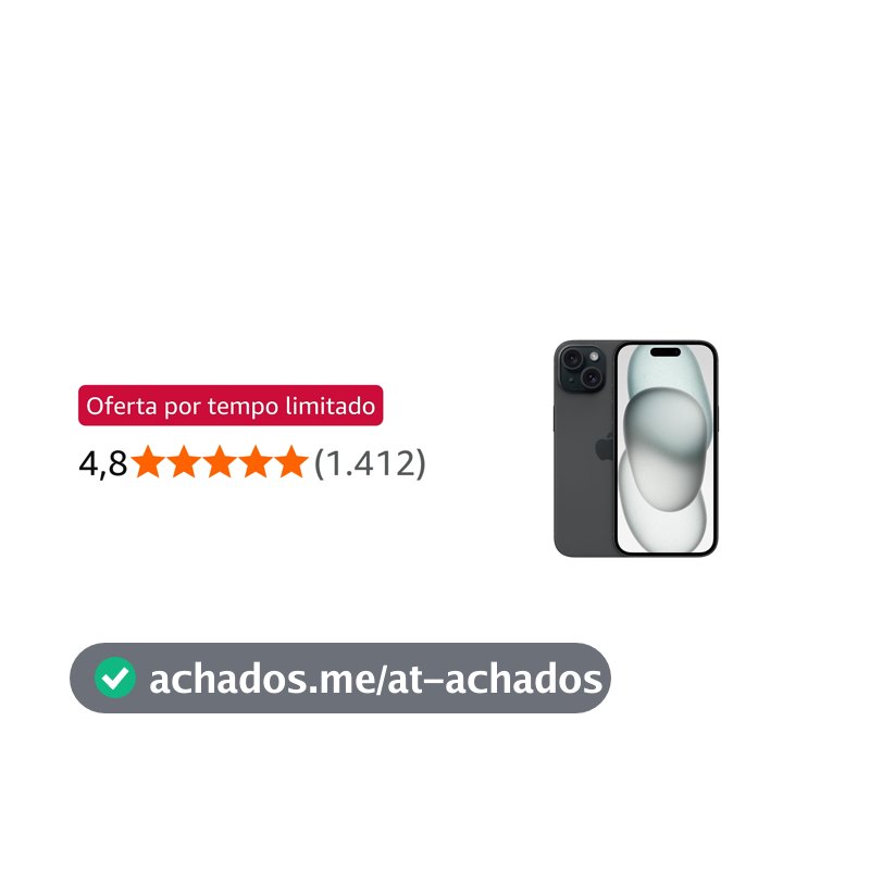 Apple iPhone 15 (256 GB) — Preto