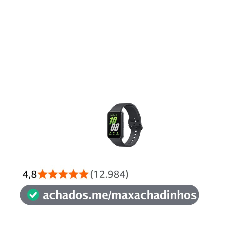 Smartwatch Samsung Galaxy Fit3 Display 1.6" Grafite