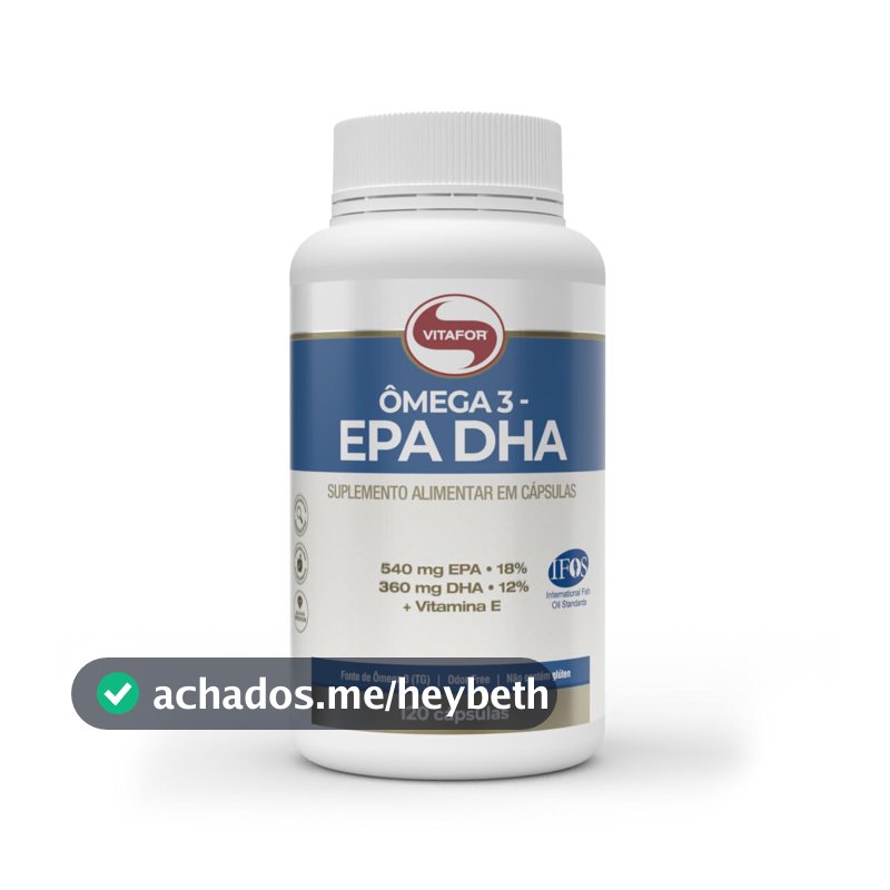 Ômega 3 EPA DHA 1g (120 Caps), VitaFor