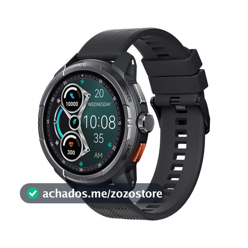 HAYLOU Solar Ultra Smartwatch para Mulheres e Homens, Preto