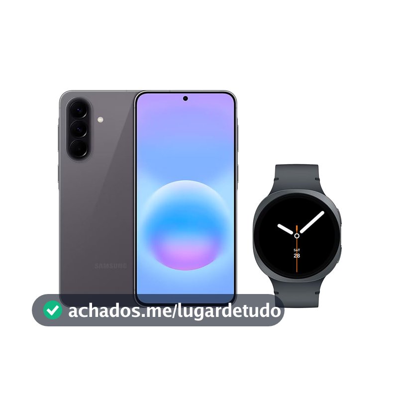 Samsung Combo Galaxy A57 5G (256GB) - Cinza + Galaxy Watch8 BT 44mm - Grafite