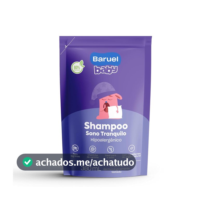 Shampoo Infantil Sono Tranquilo Refil 210ml – Baruel Baby