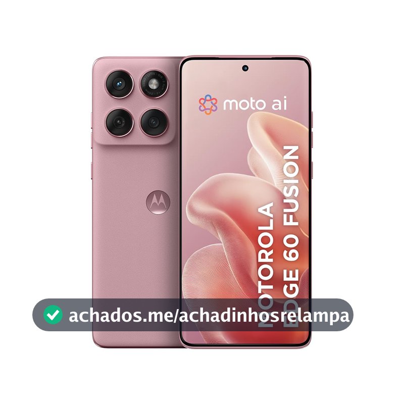 Smartphone Motorola Edge 60 Fusion 5G - 256GB 8GB RAM+8GB Ram Boost 50MP Sony AI Camera IP68 NFC - Rosa