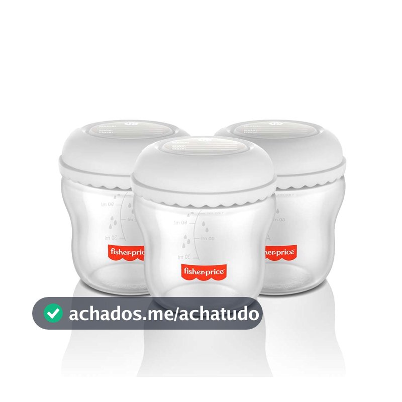 Kit 3 Frascos para Armazenar Leite 150 ml Mom's Essentials Frisher Price - BB1077