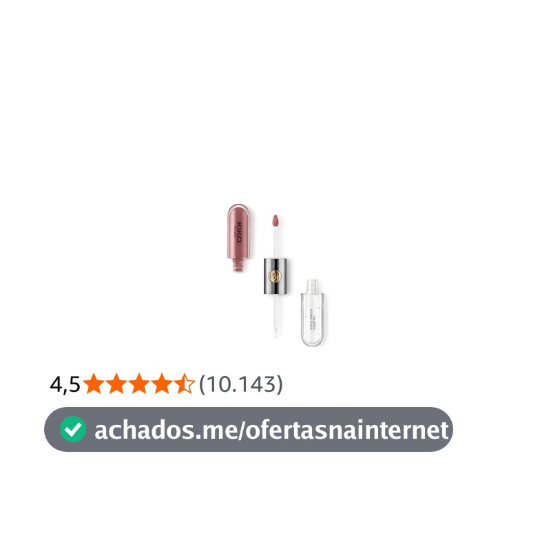 KIKO MILANO, Unlimited Double Touch, Batom e Gloss Incolor, Cor