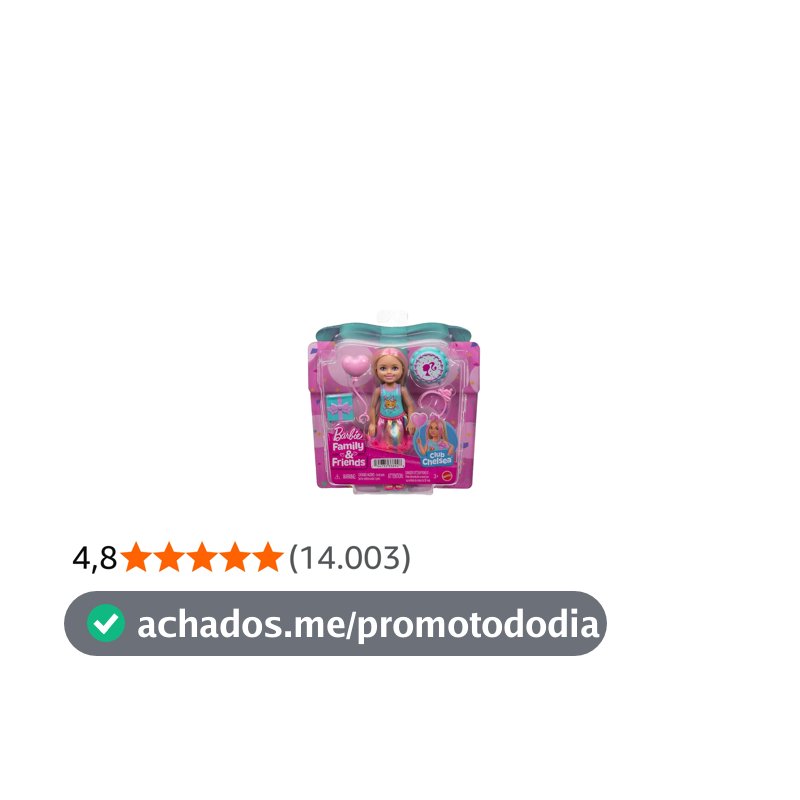 Barbie Chelsea Aniversário Saia, Rosa, Plástico, 5 Peças, Mattel