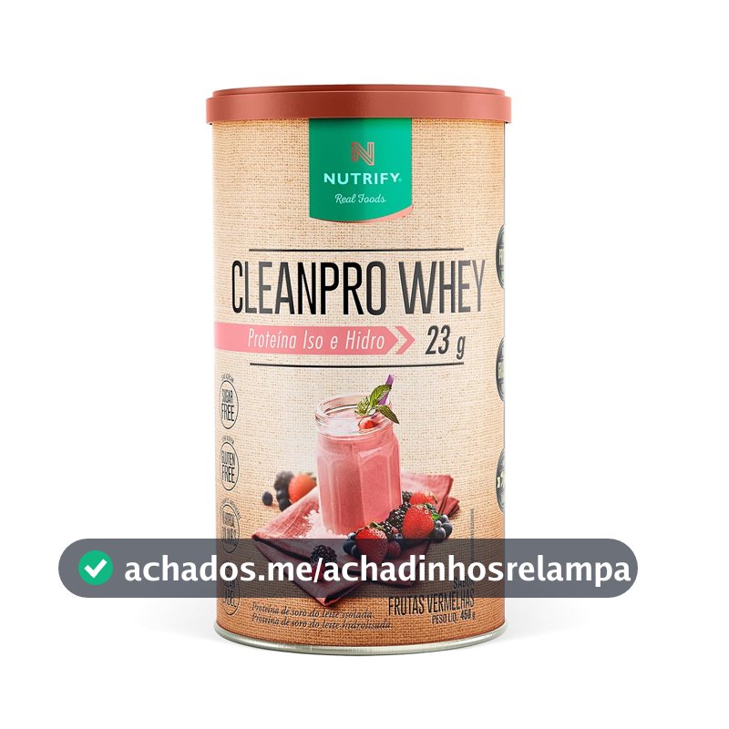 Nutrify - Whey Protein CleanPro - Frutas Vermelhas - 450g