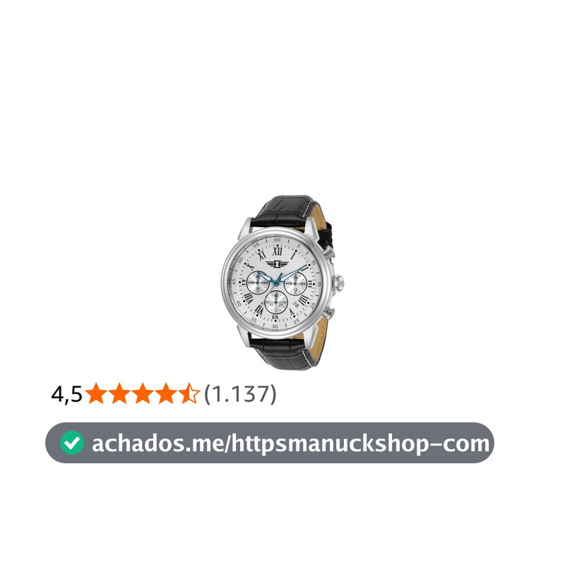I by Invicta 90242-001 cronógrafo masculino mostrador preto