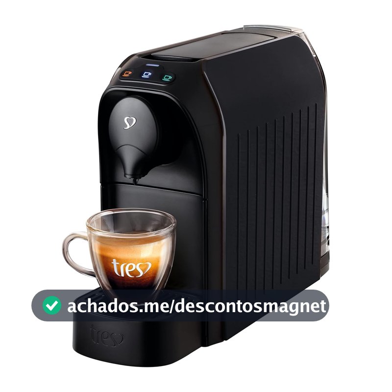 3 Corações TRES Cafeteira Espresso e Multibebida Passione Preta - 127V