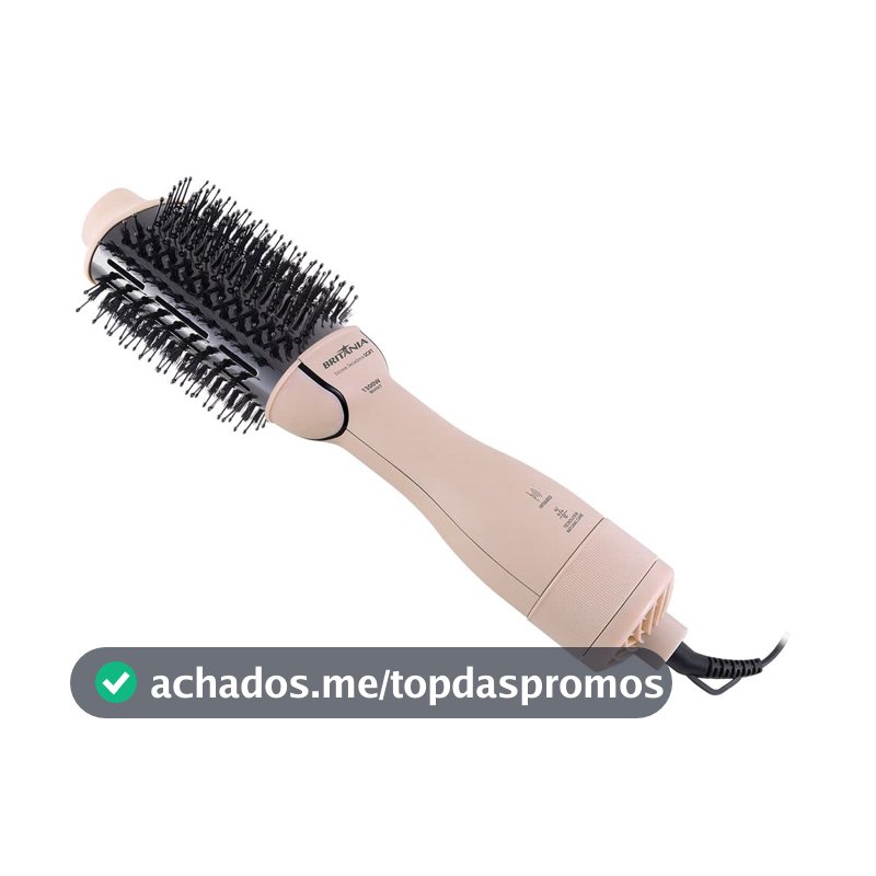 Britânia Escova Secadora Soft 4 em 1 1300W BEC07R Bivolt Plástico Rosa