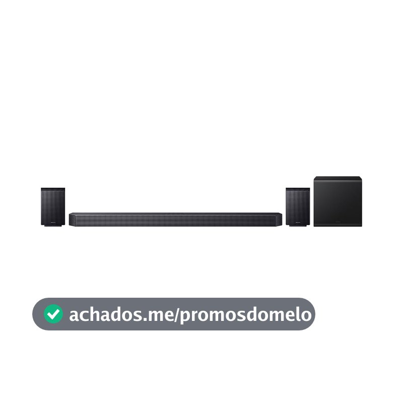 Soundbar Samsung HW-Q930H, com 9.1.4 canais, Dolby Atmos® sem fio, Sincronia Sonora e Alexa integrada