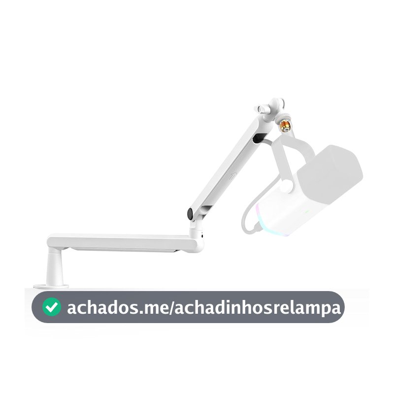 FIFINE BM88W Boom Arm Mic Stand de perfil baixo para gravação/streaming