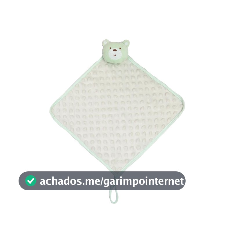 Naninha De Microfibra Papi Baby Com Prendedor De Chupeta 28Cm X 28Cm 01 Unidade