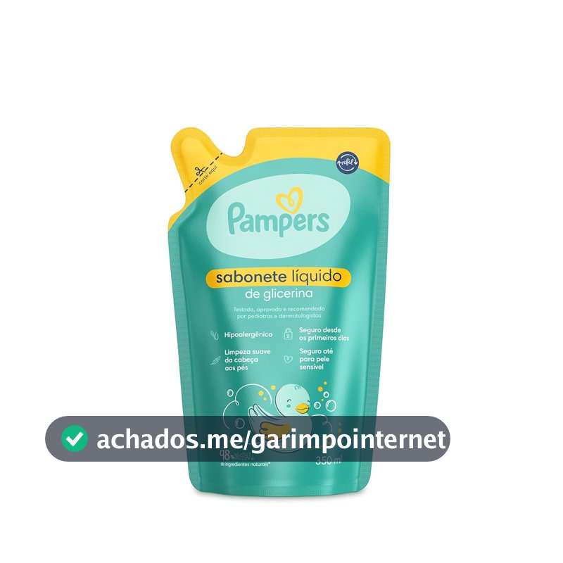 Pampers Sabonete Liquido Refil Glicerina 350ml