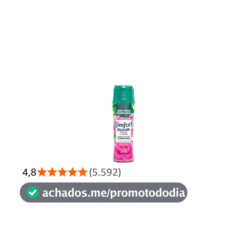 Comfort Boom Odorizador de Roupas Cristais de Perfume Euforia Floral 275gr