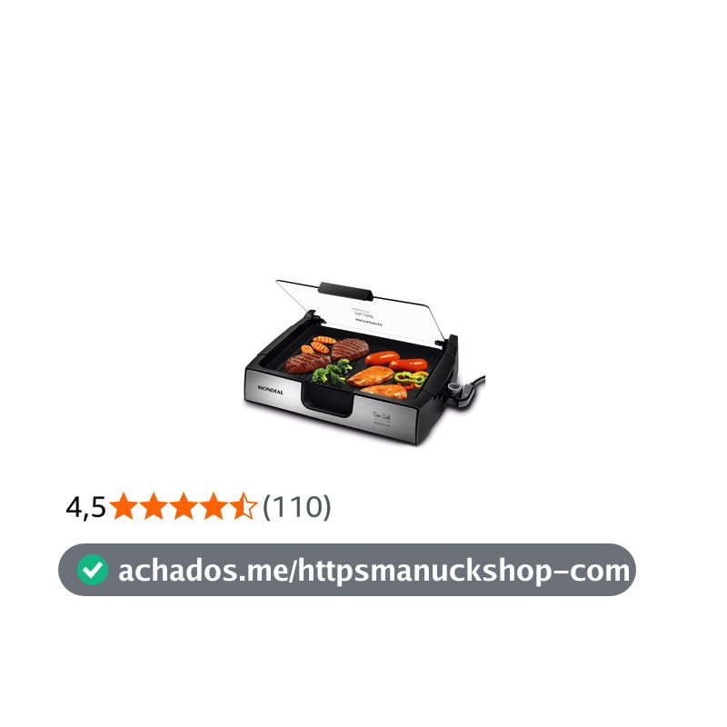 MONDIAL Chapa Due Grill Premium, Preto/Inox, 1270W, 220V - G-10