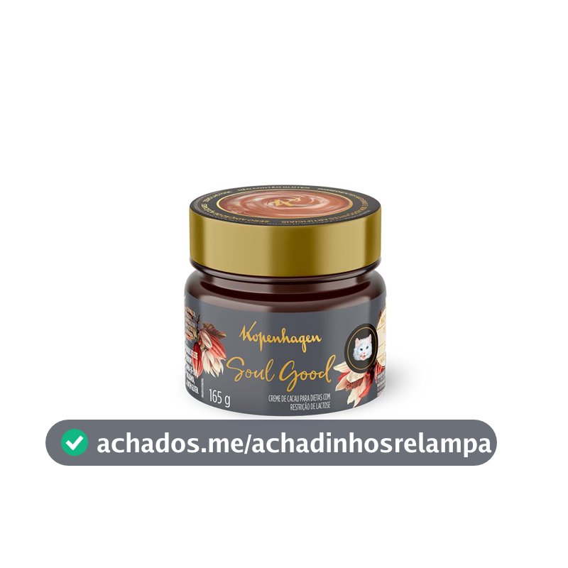 Chocolate Kopenhagen Creme De Língua De Gato Soul Good Spreads 165G