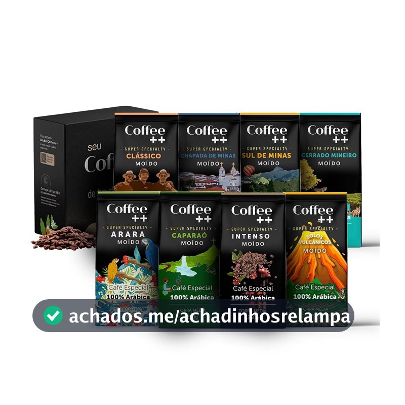 Kit 8 Pacotes Café Especial em Grãos Coffee Mais Variedades