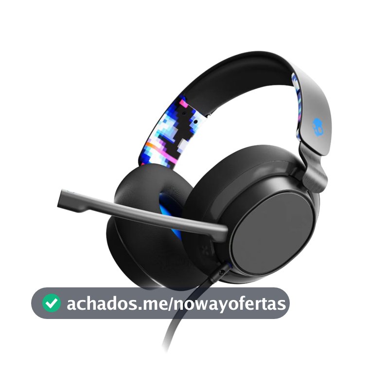 Fone de ouvido sem fio Skullcandy Slyr para jogos com fio multi-plataforma, funciona com Xbox Playstation e PC - Blue DigiHype