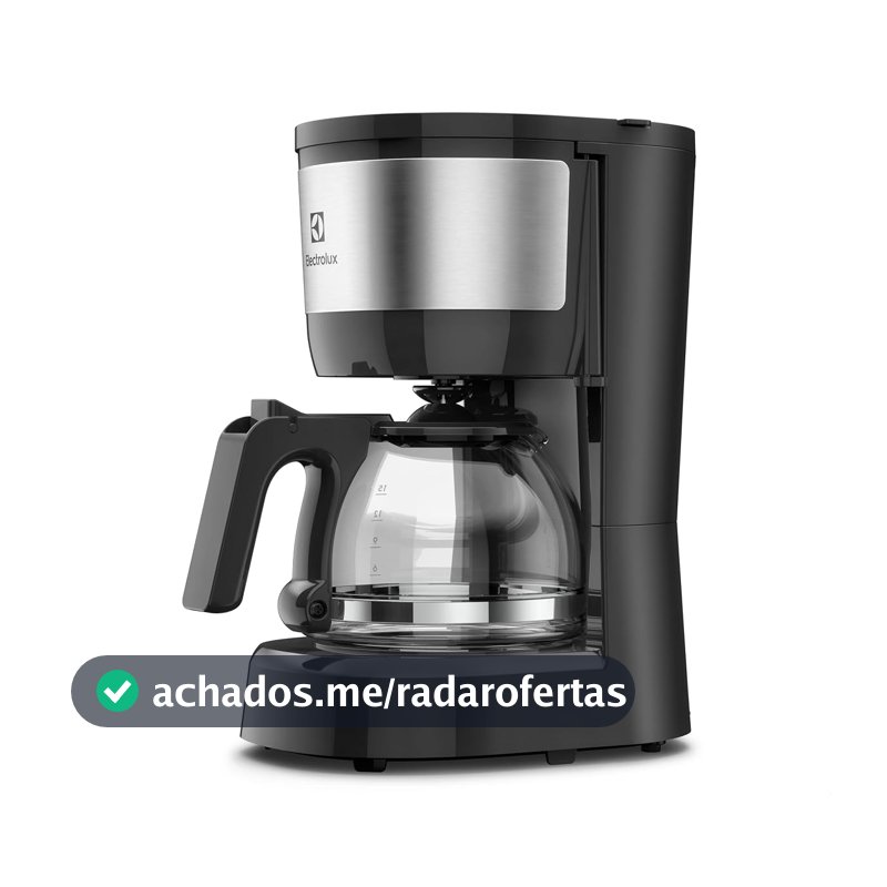 Cafeteira Electrolux Efficient 15 Xicaras ECM10 - 4910ANBR405 PRETO/INOX 110 VOLTS