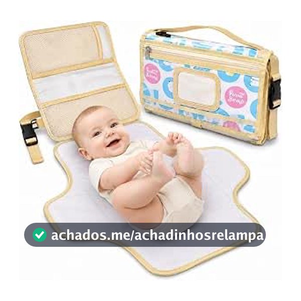Trocador de fraldas portátil, portátil para meninas e meninos recém-nascidos – trocador de bebê com bolso inteligente para lenços – Kit de troca de viagem à prova d'água – SHACK (Feminino)