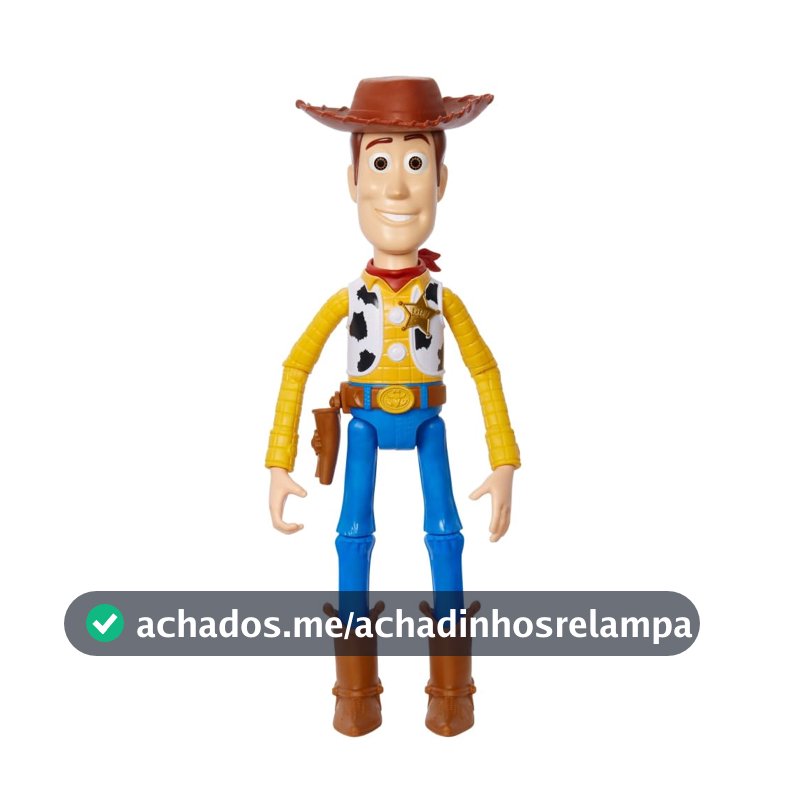Disney Pixar Toy Story 5 Figura de Ação Woody Vintage de 12 Polegadas 3Y+