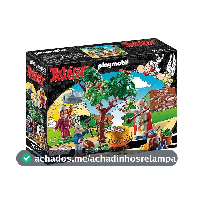 Sunny, Playmobil, Getafix com o Caldeirão da Poção Mágica, Asterix