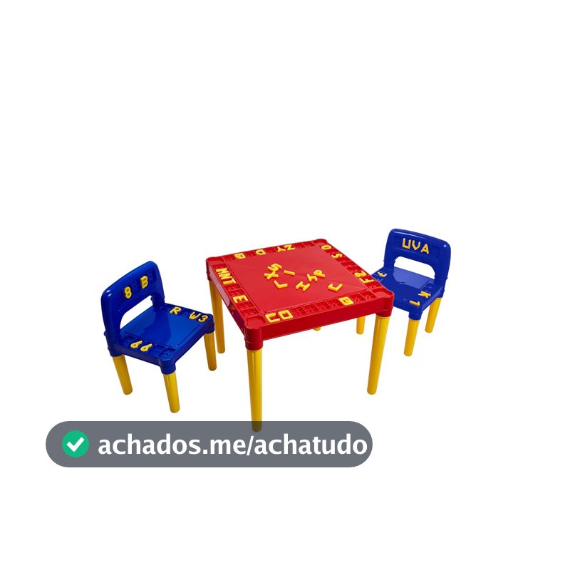 Mesa e cadeira Infantil Vermelha Tritec