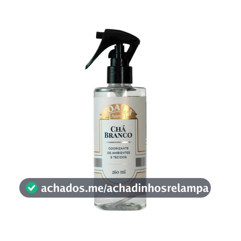 Coala Home Spray Ambientes e Tecidos 260ml Cha Branco