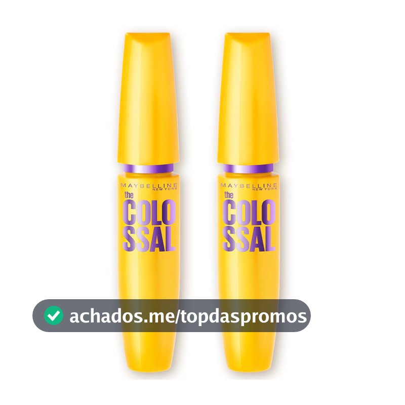 Máscara de Cílios Maybelline NY The Colossal, Kit com 2 Unidades