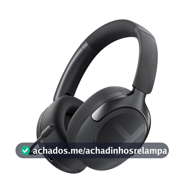 Haylou S40 Fone de Ouvido Bluetooth6, ANC Cancelamento de Ruído Ativo Headphone, Fone Ouvido Sem Fio com Microfone, 90Horas Reprodução Headset Sem Fio Dobráveis
