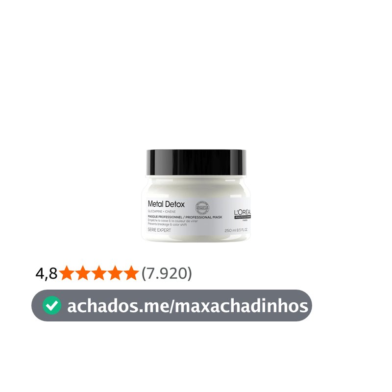 L'Oréal Professionnel Metal Detox, Máscara Capilar, 250ml