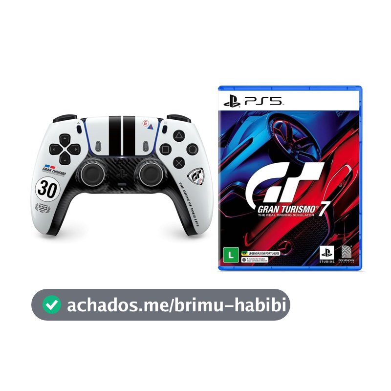 Bundle Controle sem fio DualSense® Edição Limitada Gran Turismo + Jogo Gran Turismo 7 - PlayStation 5