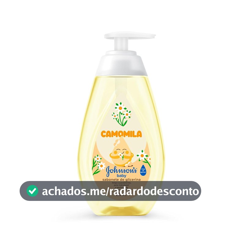 Sabonete Líquido Johnson's Baby, Glicerina e Camomila, 200ml