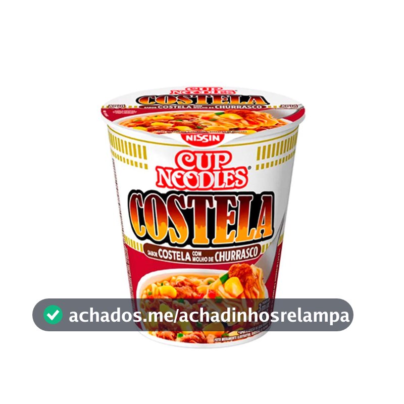 Nissin Cup Noodles Sabor Costela Com Molho De Churrasco 68G