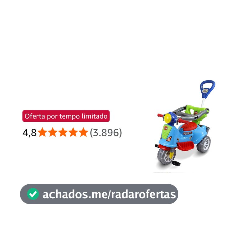 TRICICLO AVESPA MARAL COLORIDO
