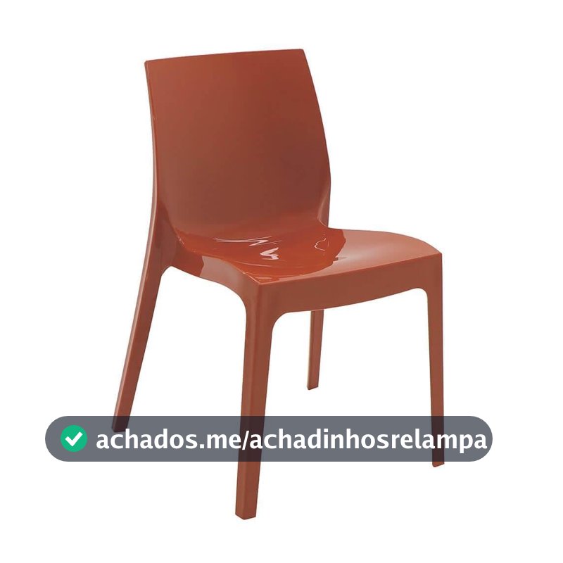 Cadeira Tramontina Alice Brilho Summa em Polipropileno Terracota