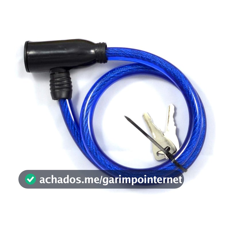 EDA Cadeado Para Bicicleta Com Cabo De Aço 60 Cm Eda