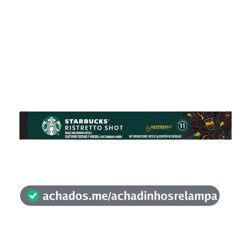 Café em Cápsula Starbucks® Ristretto Shot by Nespresso® - 10 cápsulas